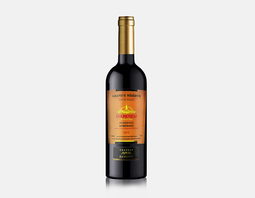 啞膜燙金激凸酒標